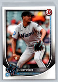 2025 Bowman #39 Eury Pérez Miami Marlins