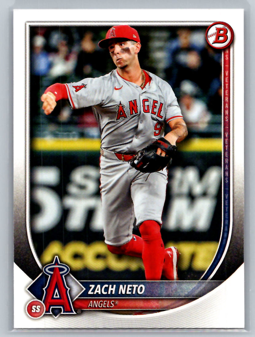 2025 Bowman #55 Zach Neto Los Angeles Angels