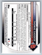 2025 Bowman #57 Thomas Saggese St. Louis Cardinals