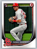 2025 Bowman #57 Thomas Saggese St. Louis Cardinals
