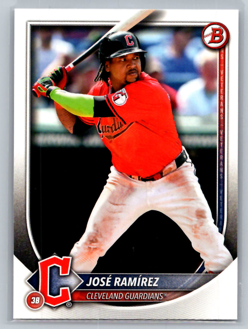 2025 Bowman #89 José Ramírez Cleveland Guardians